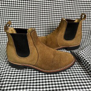 Red Wing Heritage 3457 Chelsea Boots Warm Brown Suede Leather Vibram Size 8